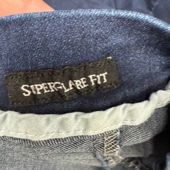 Judy Blue Jeans Womens 14 W Super Flare Fit Blue Denim Stretch 34" Inseam - Picture 5 of 10